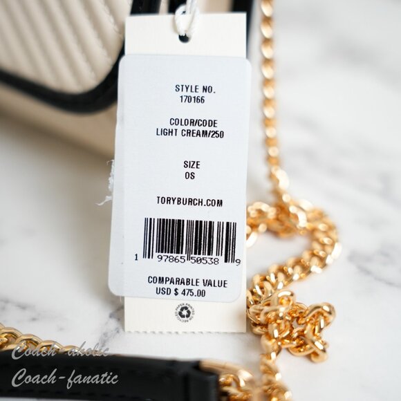 Tory Burch Emerson Patent Puffy Quilted Leather Chain Wallet Crossbody - Picture 4 of 10